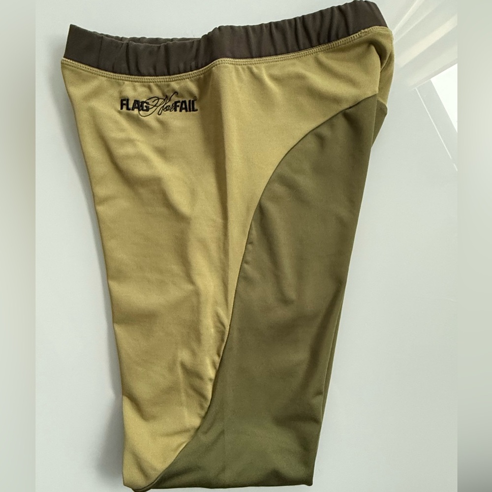 flag nor fail Olive Two-Tone Athletic Skort